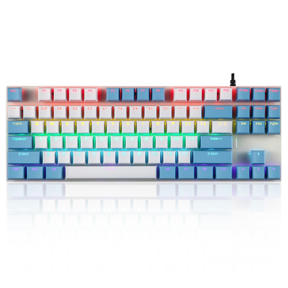 IBLANCOD K87 87-Key Conflict-Free Mechanical Keyboard with Colorful Backlit for Home/Office/Gaming
