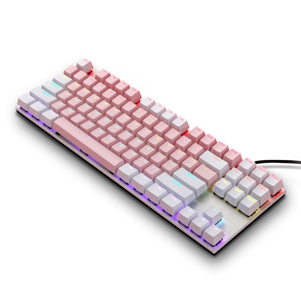 IBLANCOD K87 87-Key Conflict-Free Mechanical Keyboard with Colorful Backlit for Home/Office/Gaming