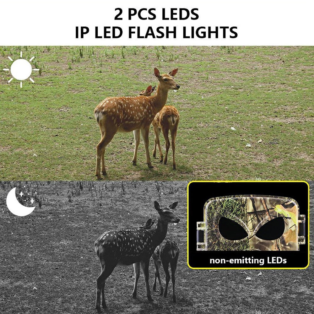 PR8000 Outdoor Hunting 8K WiFi Trail Camera 60MP Ultra HD Night Vision Wildlife Scouting Pocket Cam