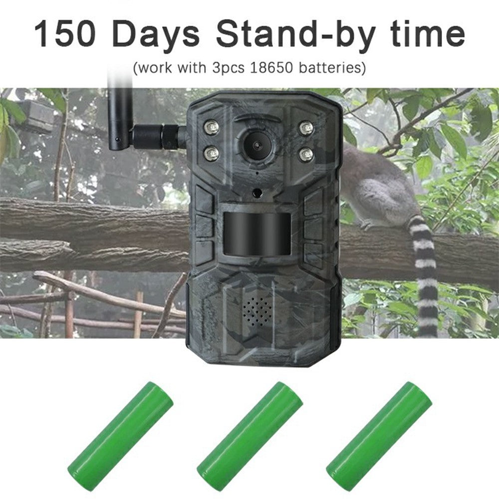 H2 Wildlife Surveillance Hunting Camera 4G Remote Monitoring Outdoor Wireless Trail Cam (European Version)