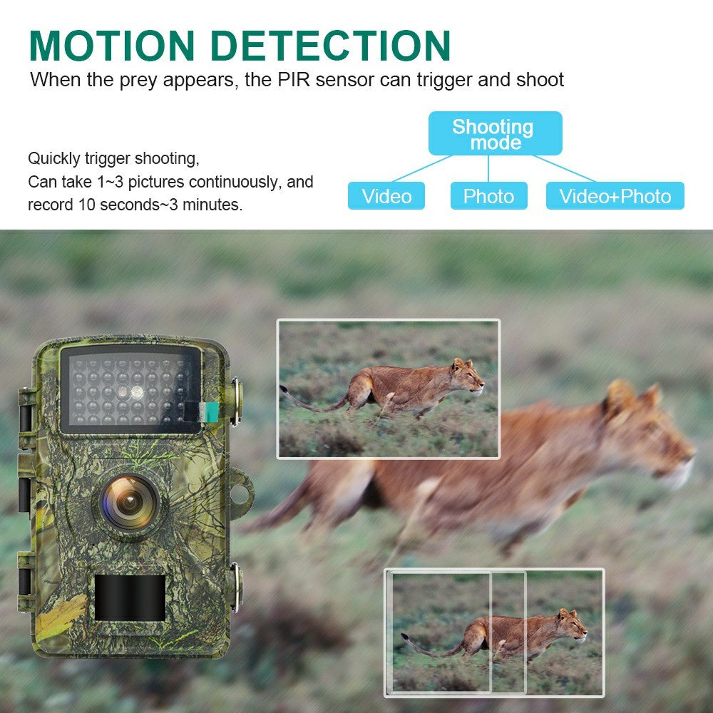 DL001 Hunting Trail Camera IP66 Waterproof Infrared Night Vision Camera for Orchard Farm Monitoring