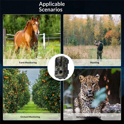 DL002 Infrared Trail Camera HD Night Vision Waterproof Wildlife Monitoring Wide Angle Hunting Camera