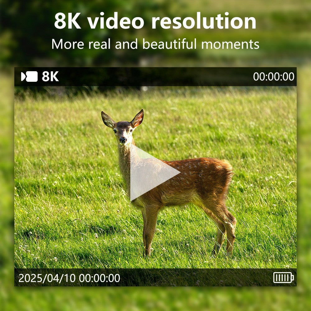 PR902LTE 4G 8K 60MP Trail Camera IP66 Waterproof Night Vision PIR Motion Detection Hunting Camera for Wildlife Scouting