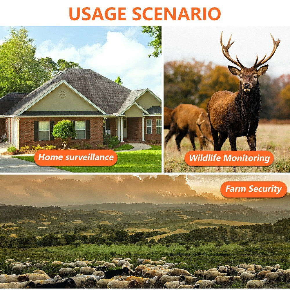 PR902LTE 4G 8K 60MP Trail Camera IP66 Waterproof Night Vision PIR Motion Detection Hunting Camera for Wildlife Scouting