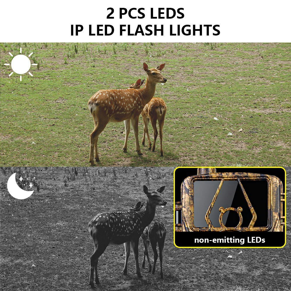 PR801LTE 8K Trail Camera 4G LTE 60MP PIR Motion Detection Night Vision IP66 Waterproof Hunting Camera for Scouting Wildlife Security