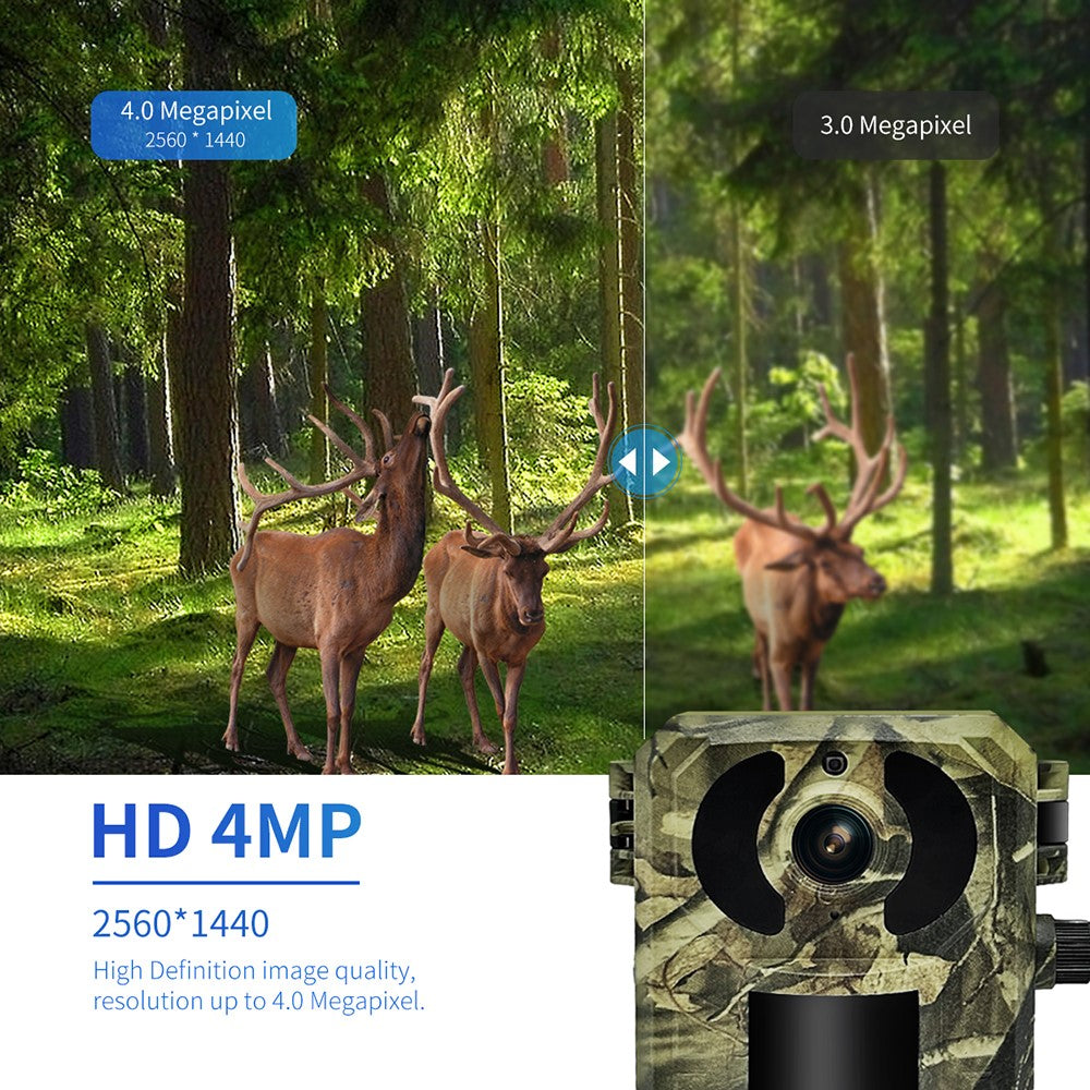 ESCAM QF380 Solar 4G Intelligent Hunting Camera Waterproof PIR Motion Sensor Night Vision Trail Camera, EU Version