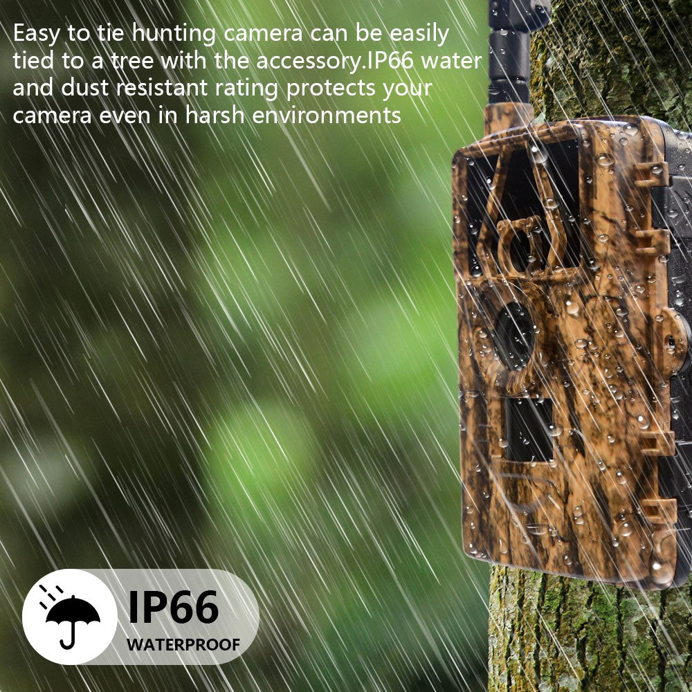 PR801LTE 4G LTE Trail Camera IP66 Waterproof 8K 60MP Wildlife Hunting Camera with Night Vision PIR Motion Detection