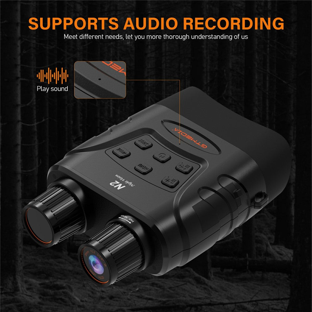 GTMEDIA N2 1080P HD Night Vision Binoculars 5X Digital Zoom 300m Range IP66 Outdoor Telescope