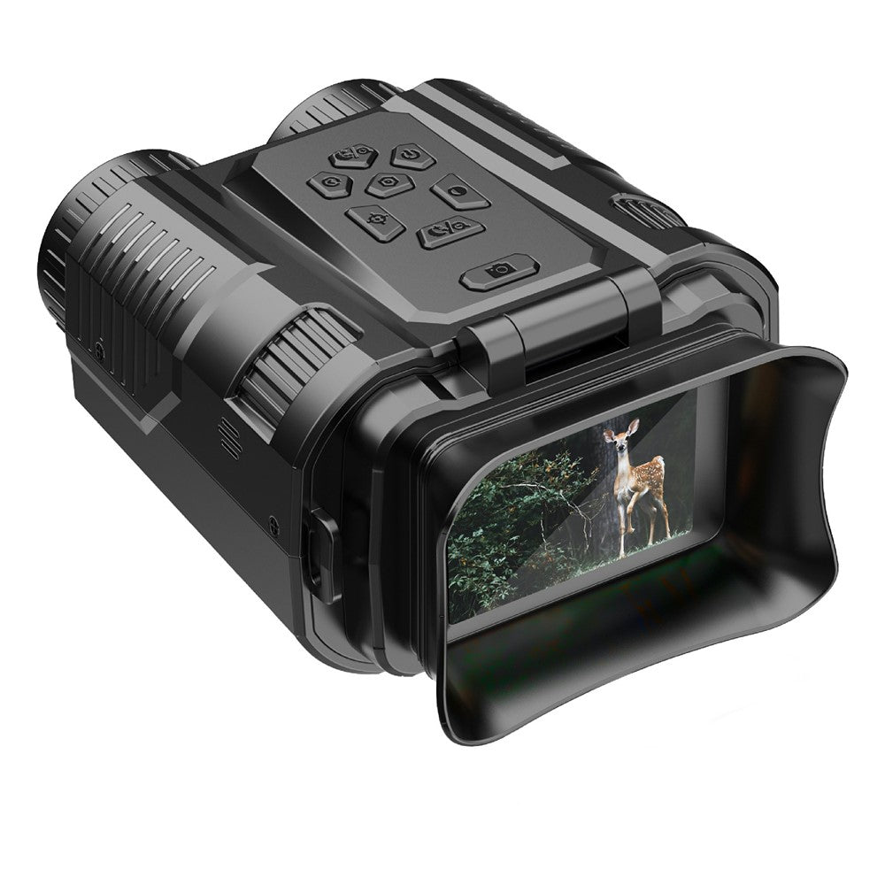 D13 4K HD Hunting Telescope 2 Inch IPS Screen 28x Zoom Outdoor Mini Binocular Night Vision Camera, with 32GB Card