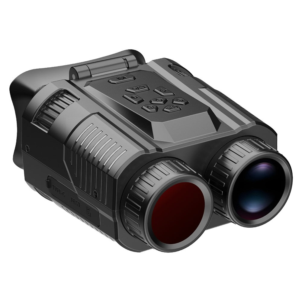 D13 4K HD Hunting Telescope 2 Inch IPS Screen 28x Zoom Outdoor Mini Binocular Night Vision Camera, with 32GB Card