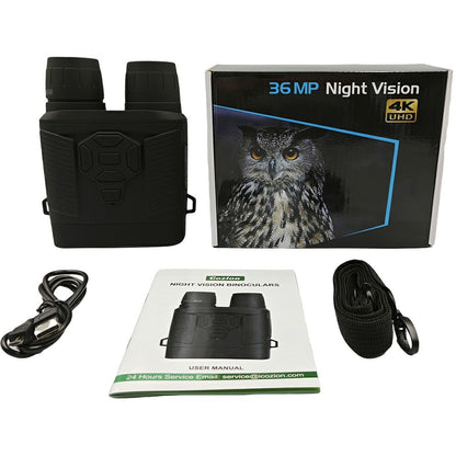 Y6 Night Vision Binoculars 36MP Digital 5X Zoom 4K 3 Inch LED Screen Telescope No Memory Card