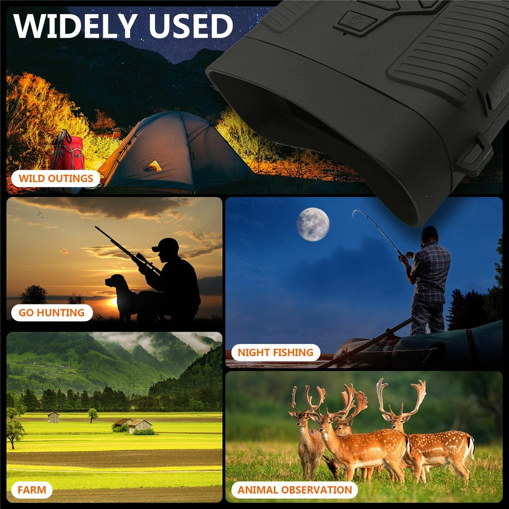 Y6 Night Vision Binoculars 36MP Digital 5X Zoom 4K 3 Inch LED Screen Telescope No Memory Card
