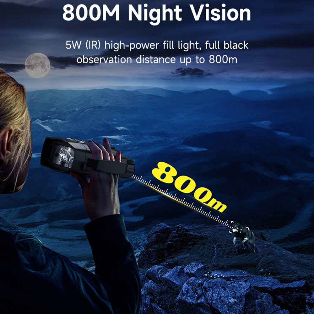 326 4K Night Vision Binoculars with 3 inch IPS Screen 800m Night Vision Goggles for Hunting Wildlife