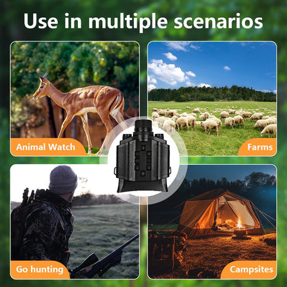 Z9 Night Vision Telescope 5K 9 Level Infrared Night Vision with 10X Zoom 60MP Camera for Hunting