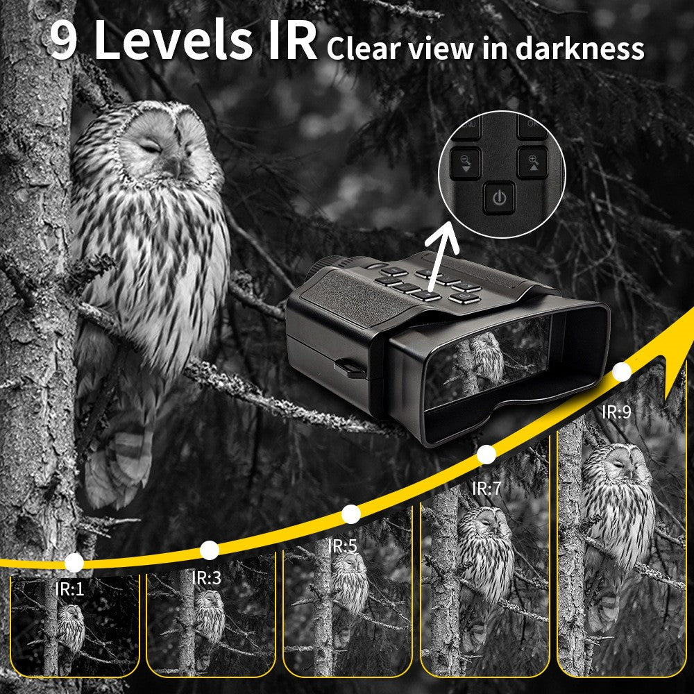 Z9 Night Vision Telescope 5K 9 Level Infrared Night Vision with 10X Zoom 60MP Camera for Hunting