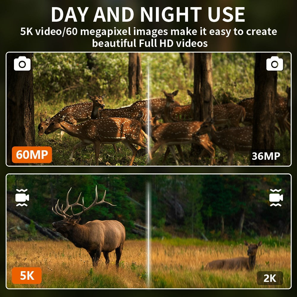 Z9 Night Vision Telescope 5K 9 Level Infrared Night Vision with 10X Zoom 60MP Camera for Hunting