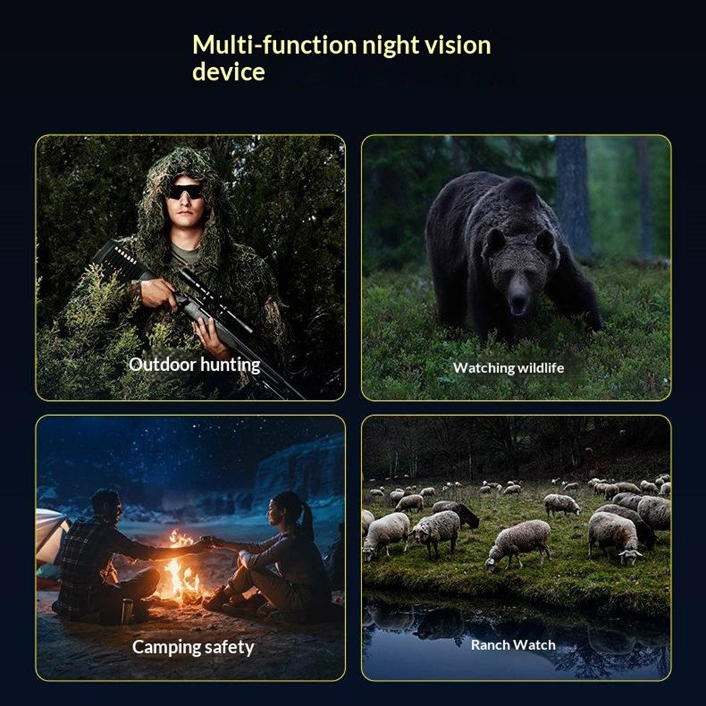 326 Night Vision Binoculars 4K HD Infrared 800M Range 3.0 Inch Screen 10X Zoom Digital Telescope for Outdoor Hunting
