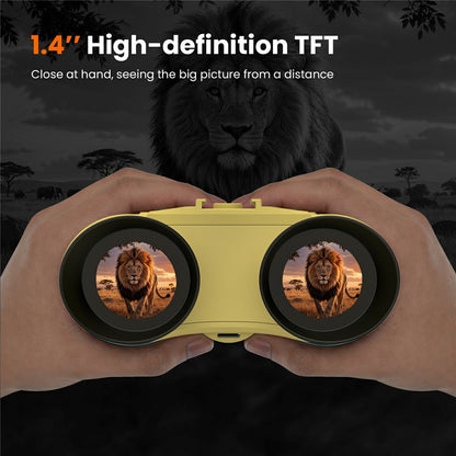 GTGUARD V6 4K Night Vision Binoculars Dual Mode 8X Digital Zoom 300m Range 1080P Recording Digital Telescope for Hunting
