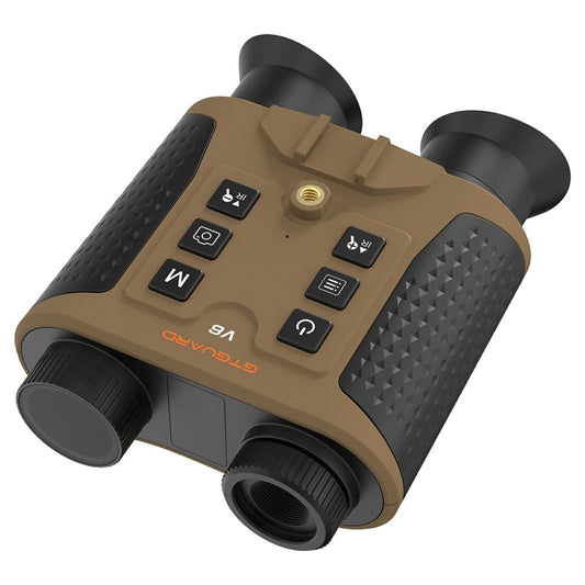 GTGUARD V6 4K Night Vision Binoculars Dual Mode 8X Digital Zoom 300m Range 1080P Recording Digital Telescope for Hunting