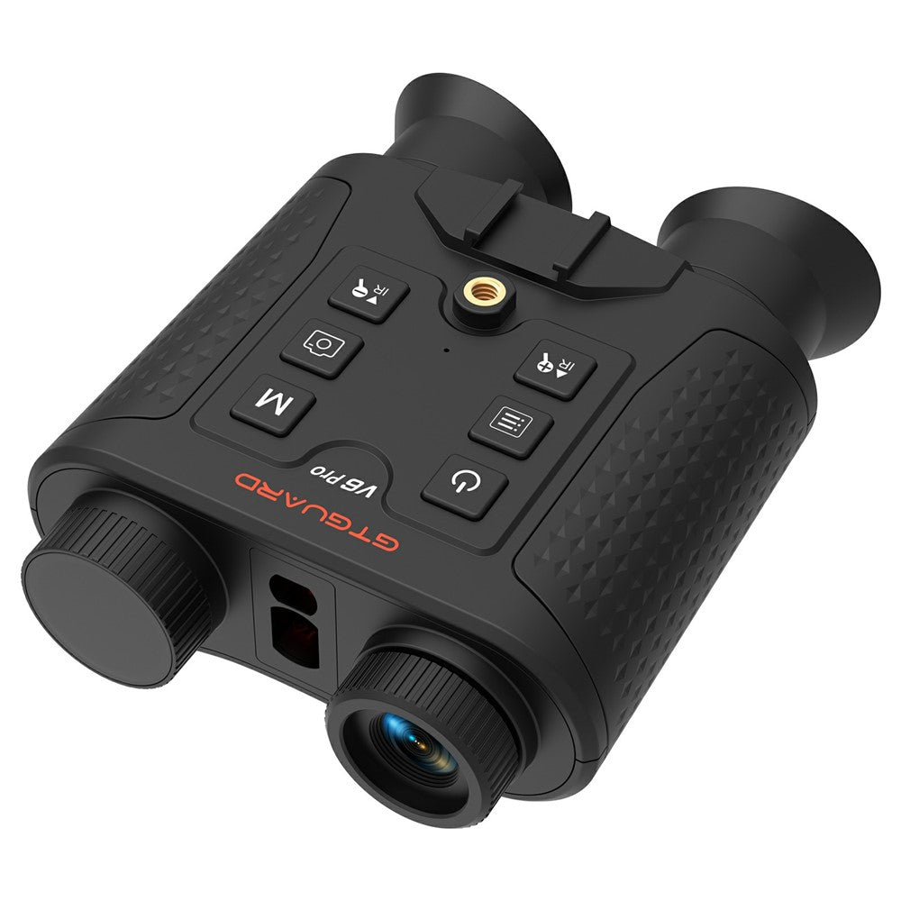 GTGUARD V6 Pro 4K Night Vision Binoculars with Precision Ranging Function Dual Mode 8X Digital Zoom 300m Range 1080P Recording Digital Telescope for Hunting