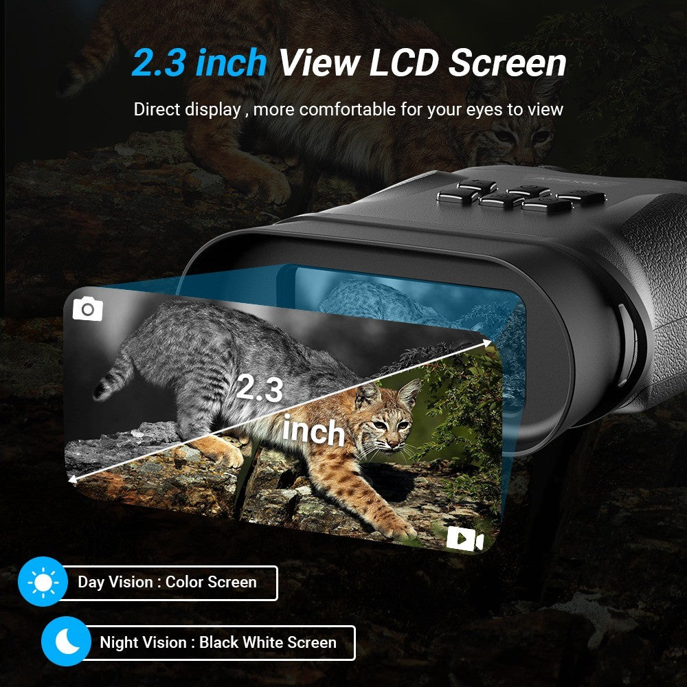APEXEL APL-NV008 12X Digital Zoom IR Night Vision Binoculars Multi-Layer Coated Night Vision Device with 5 IR Level Adjustable