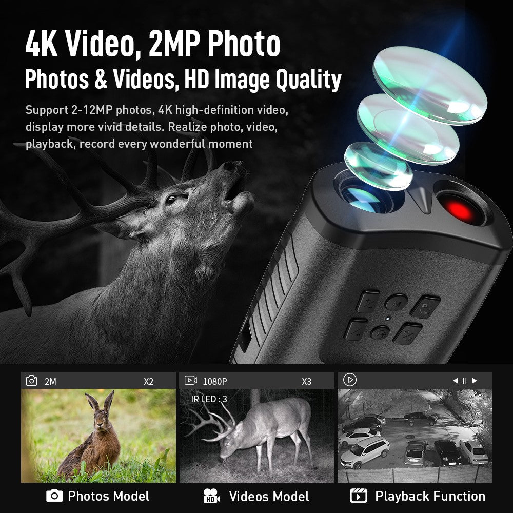 APEXEL APL-NV009 Digital Night Vision Binocular 3 inch Screen Photo Video Portable Infrared Night Vision Binocular