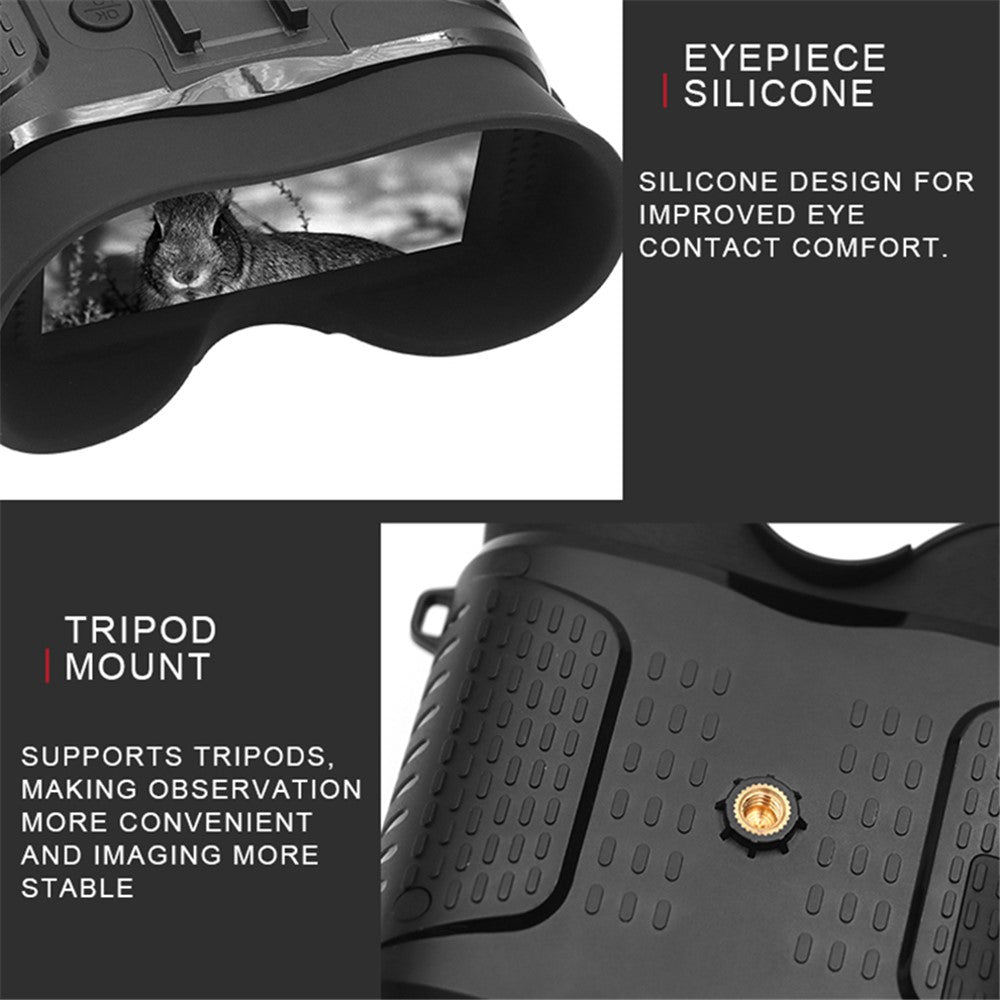 NV8160 Head Mounted Night Vision 8X Digital Zoom Hands-free Tactical Helmet Goggles 1080P HD Infrared Binoculars