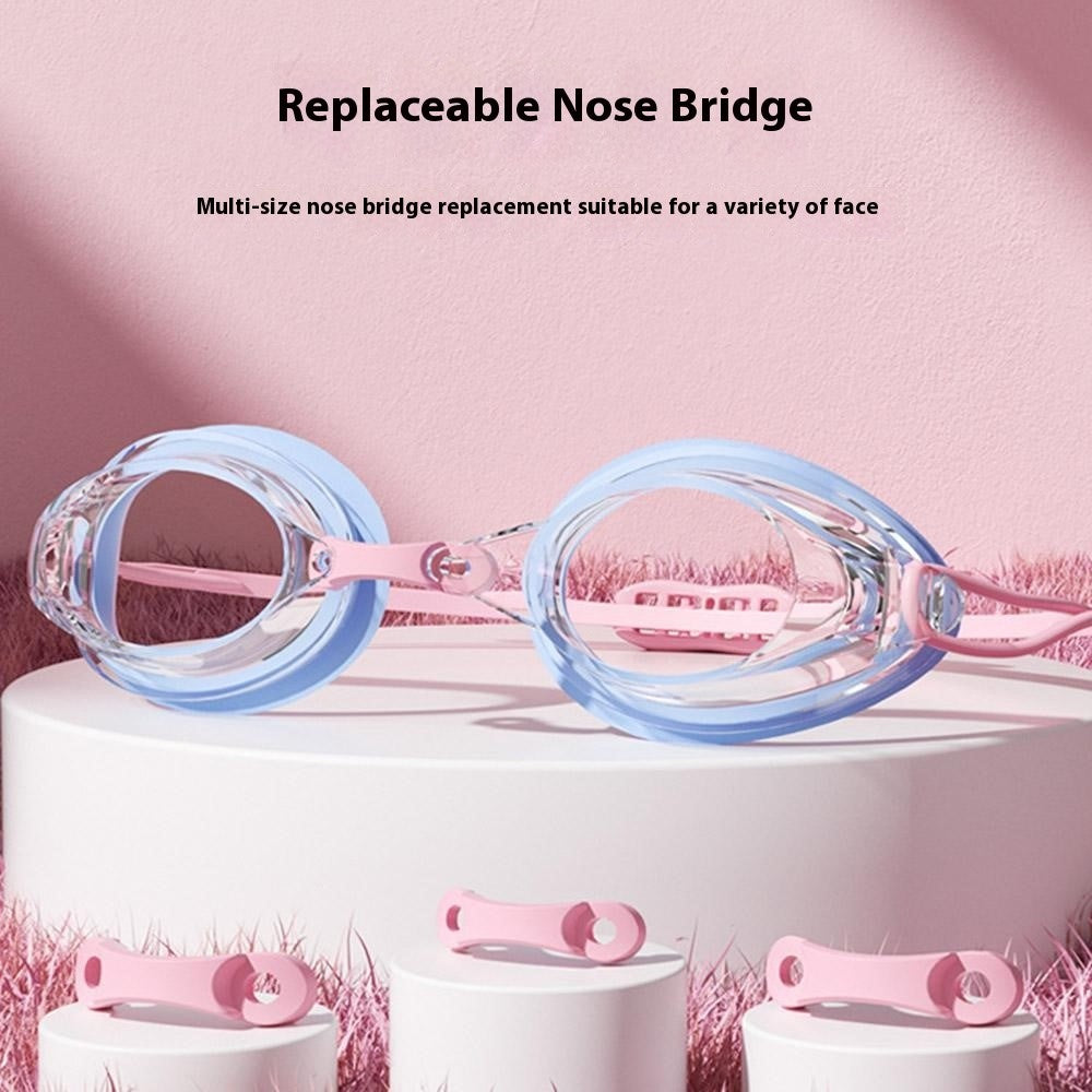 692 Adult Swimming Goggles with 2 Nose Bridges Competition Racing Swim Glasses for Men Women