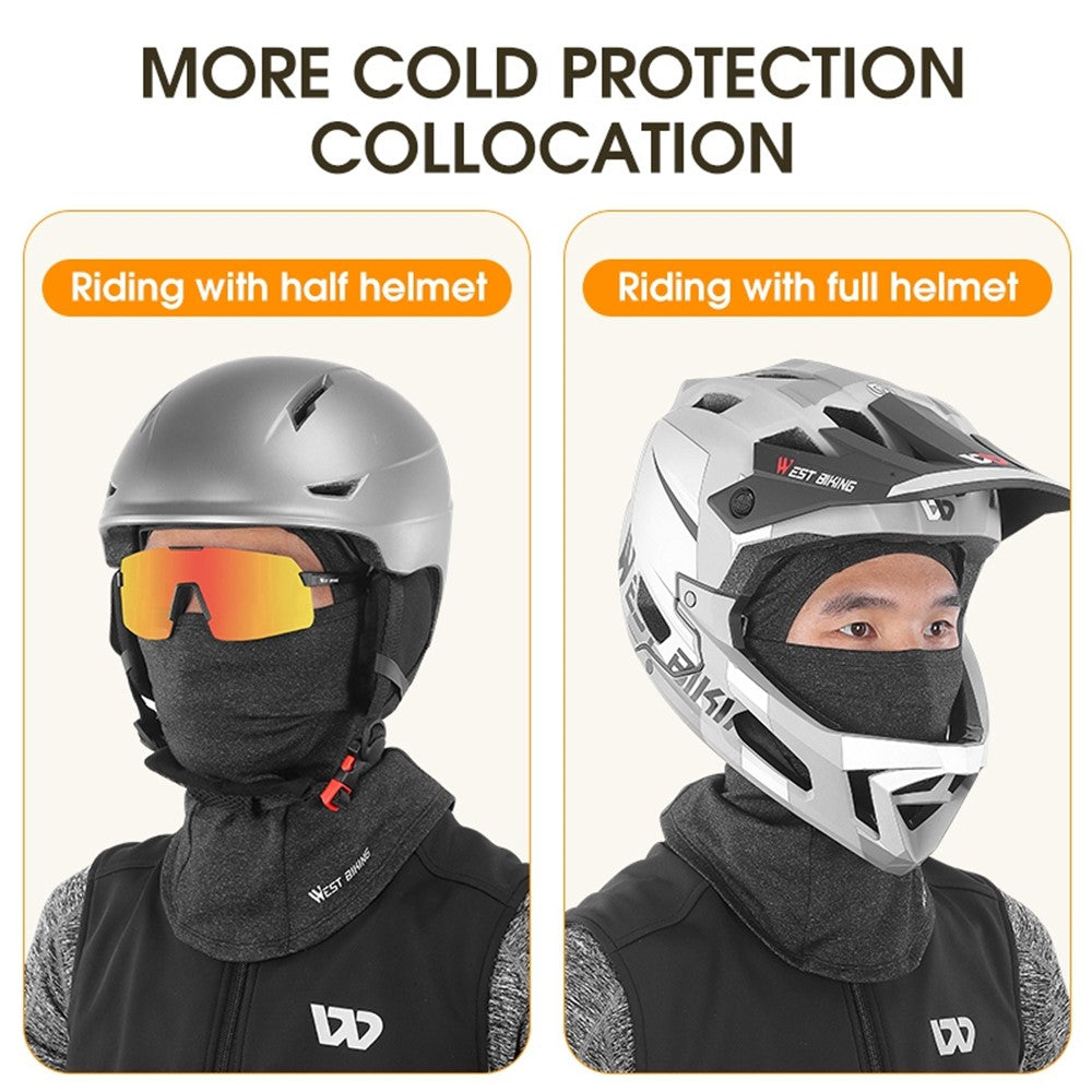 WEST BIKING YP0201343 Winddichte Radsport-Halsmanschette – Warm & Atmungsaktiv mit Brillenlöchern