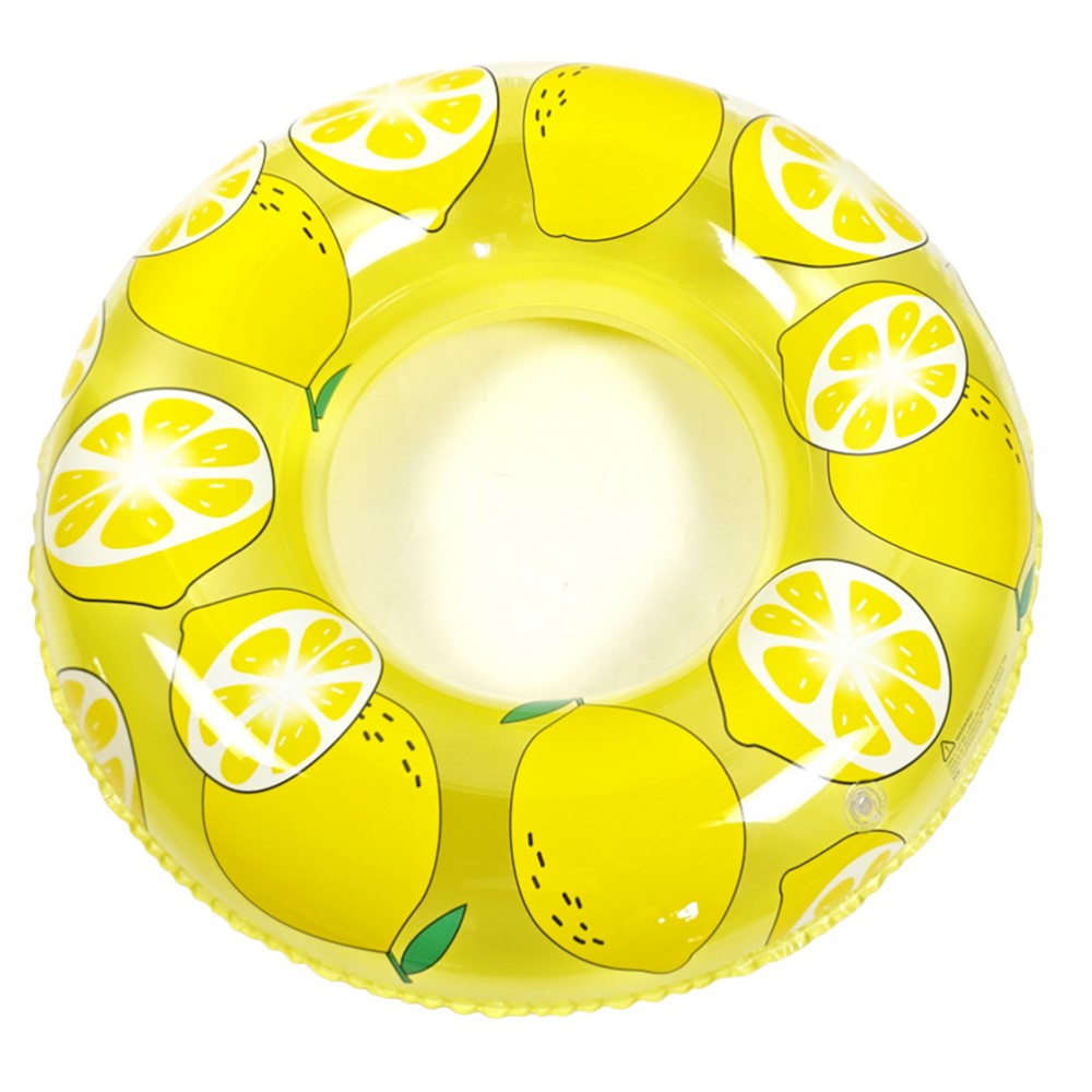 Thickened Lemon Inflatable Swimming Ring Pool Float for Adult Water Fun Summer Beach Toy