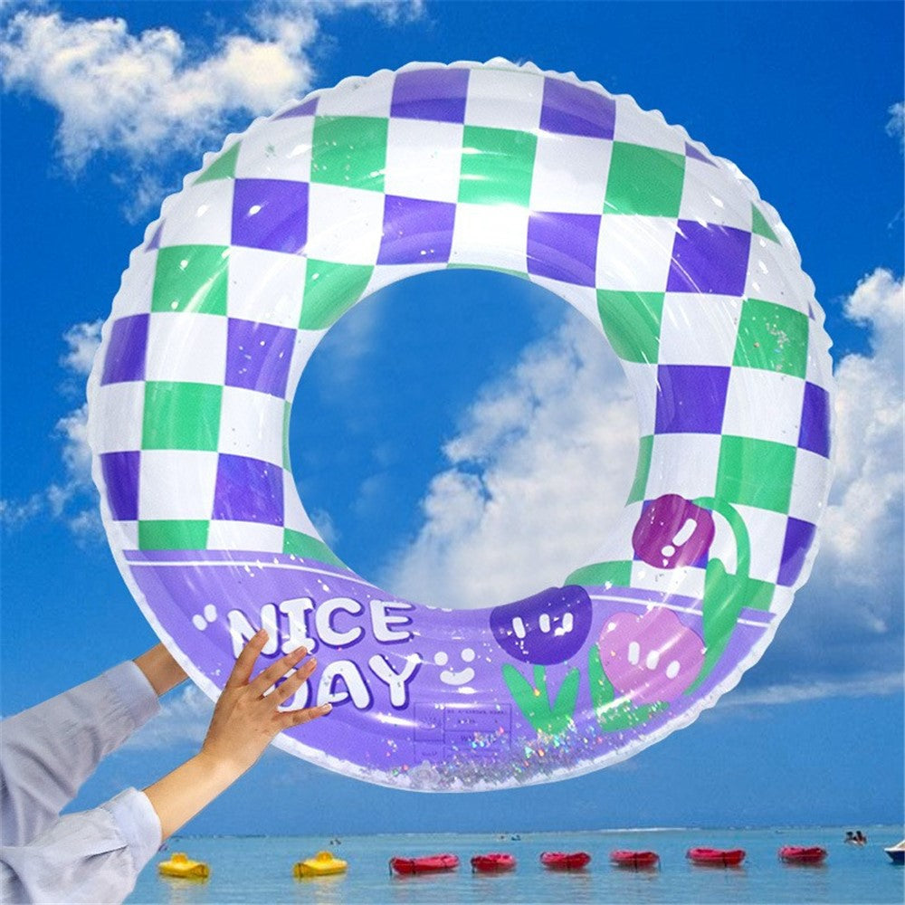 YX-001 10-15 Years Old Children Swimming Ring Inflatable Outdoor Pool PVC Float Swimming Ring (No Handle)