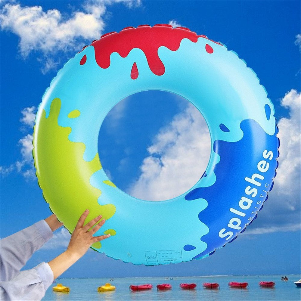 YX-001 10-15 Years Old Children Swimming Ring Inflatable Outdoor Pool PVC Float Swimming Ring (No Handle)