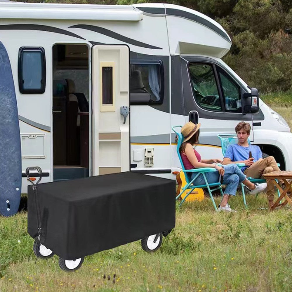 97 x 61 x 56cm Outdoor Folding Wagon Cart Cover 210D Oxford Cloth Camping Cart Waterproof Cover