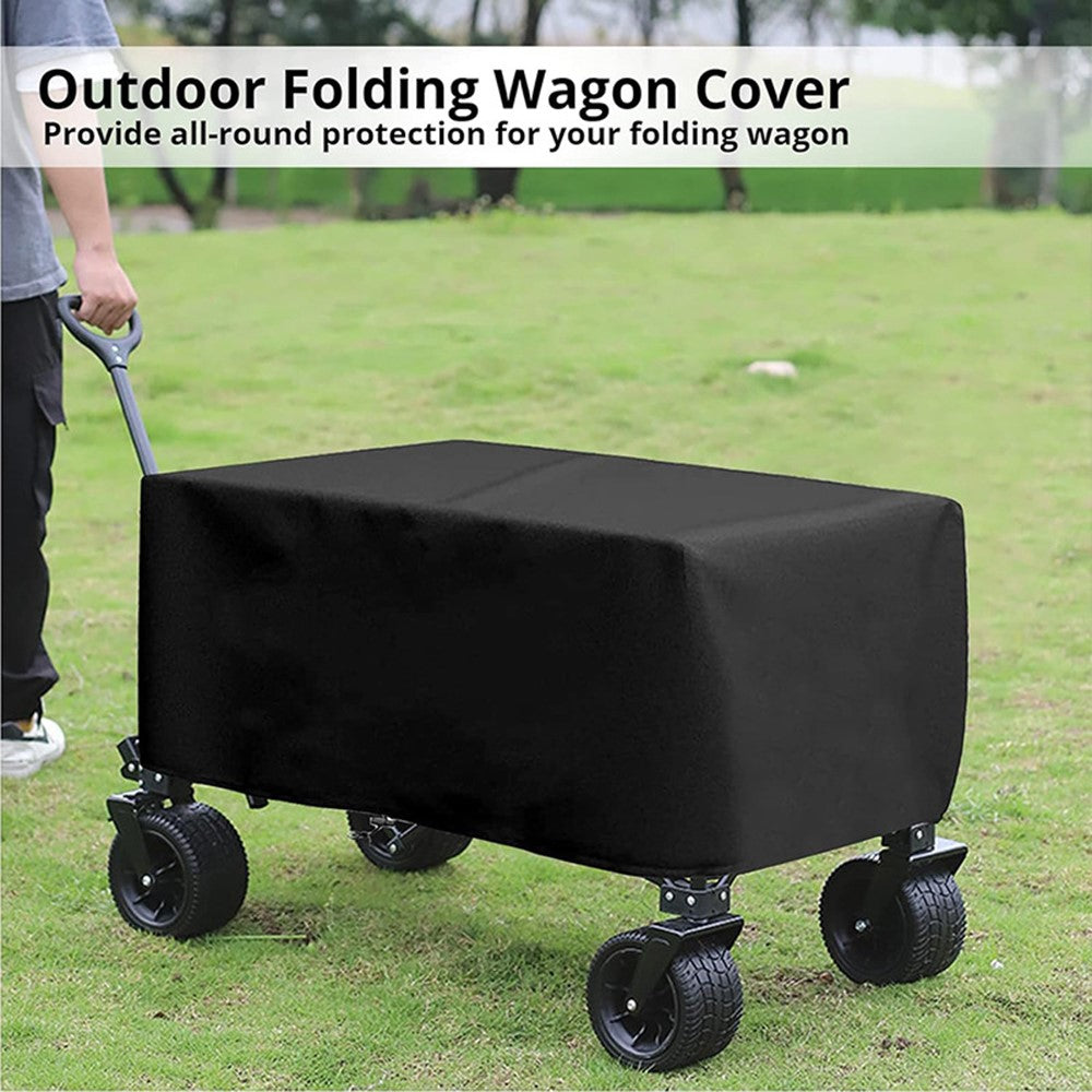 97 x 61 x 56cm Outdoor Folding Wagon Cart Cover 210D Oxford Cloth Camping Cart Waterproof Cover