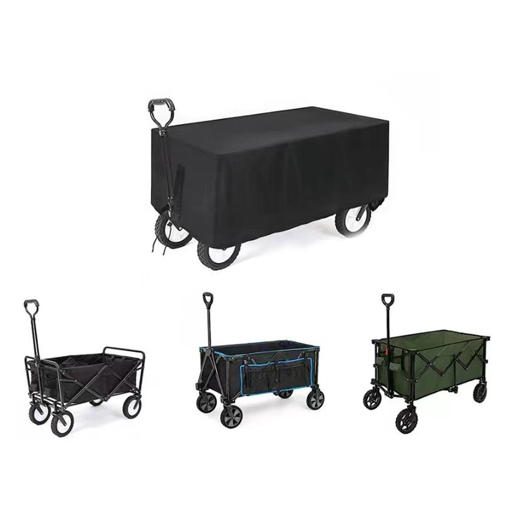 97 x 61 x 56cm Outdoor Folding Wagon Cart Cover 210D Oxford Cloth Camping Cart Waterproof Cover