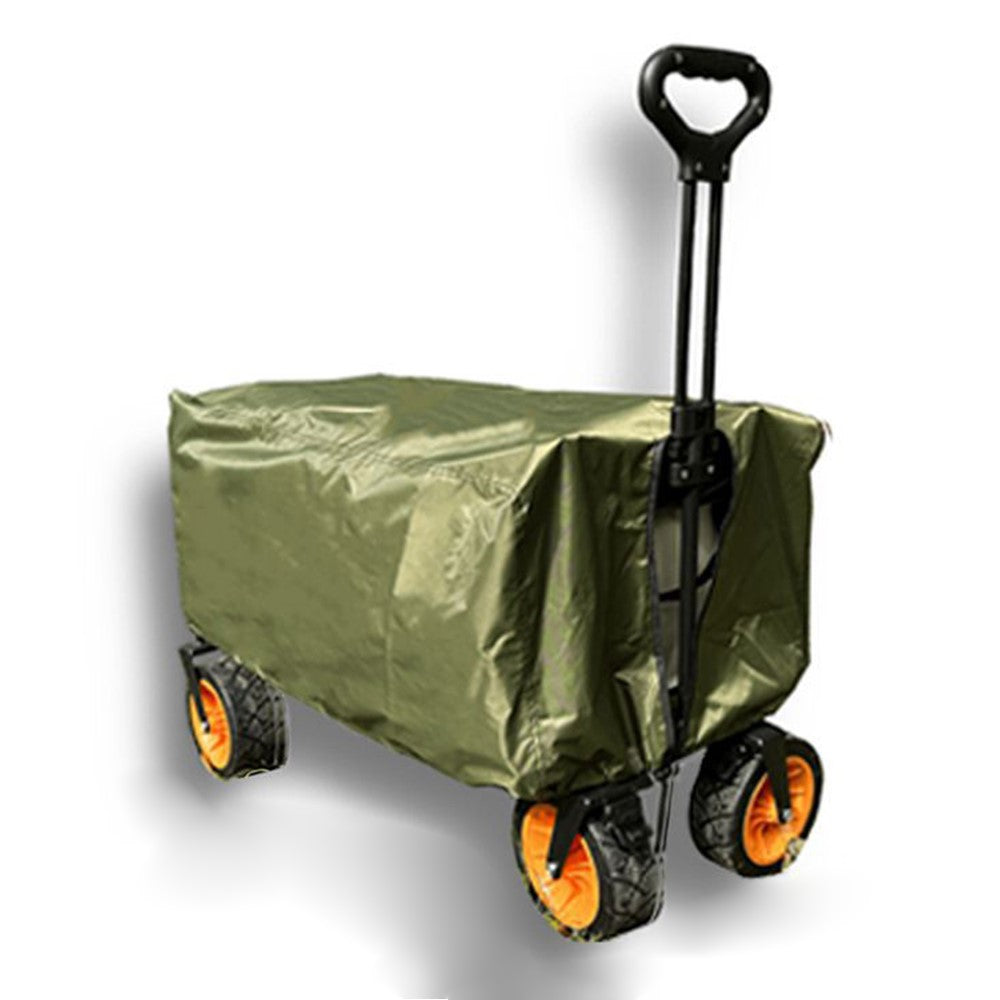 97 x 61 x 56cm Outdoor Folding Wagon Cart Cover 210D Oxford Cloth Camping Cart Waterproof Cover