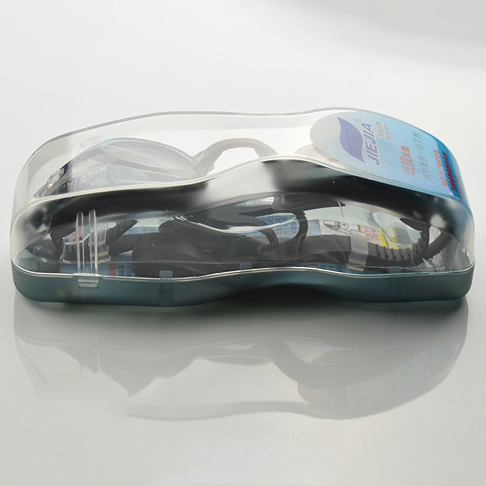 JIEJIA OPT2660 Adult Myopia Swimming Goggles HD Waterproof Anti-Fog Anti-UV Eyeglasses
