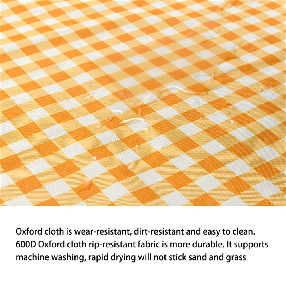 0210 145x200cm Portable Outdoor Camping Picnic Mat 600D Oxford Cloth Waterproof Lawn Beach Mat