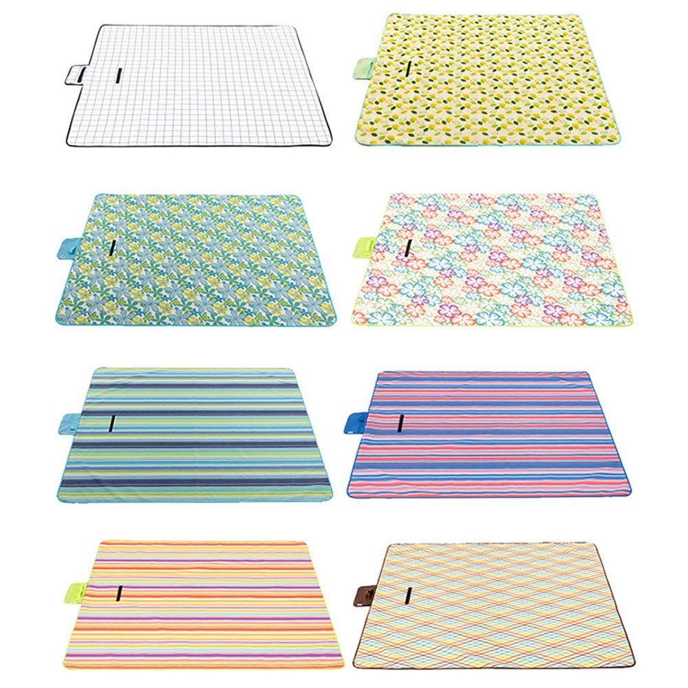 0210 145x200cm Portable Outdoor Camping Picnic Mat 600D Oxford Cloth Waterproof Lawn Beach Mat