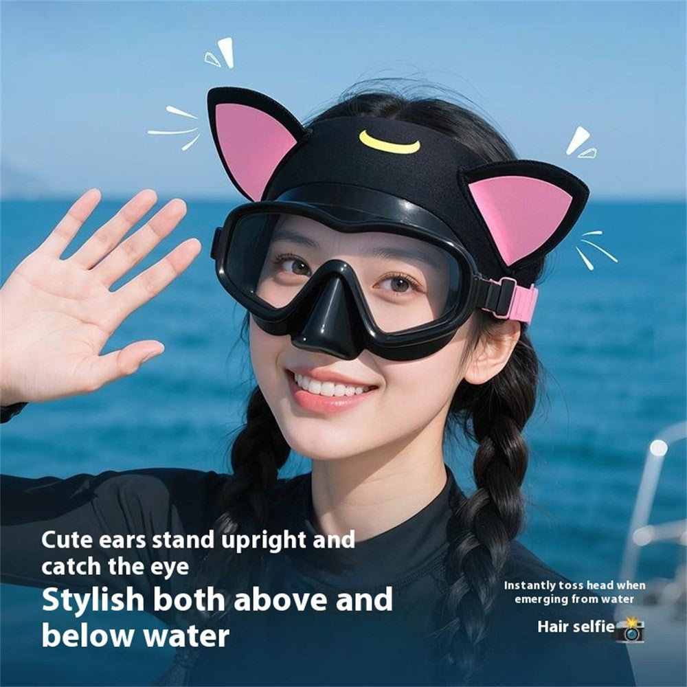 GOLOVEJOY XTJ161 Cat Ear Swimming Headband Women Neoprene Quick Dry Sports Hair Band