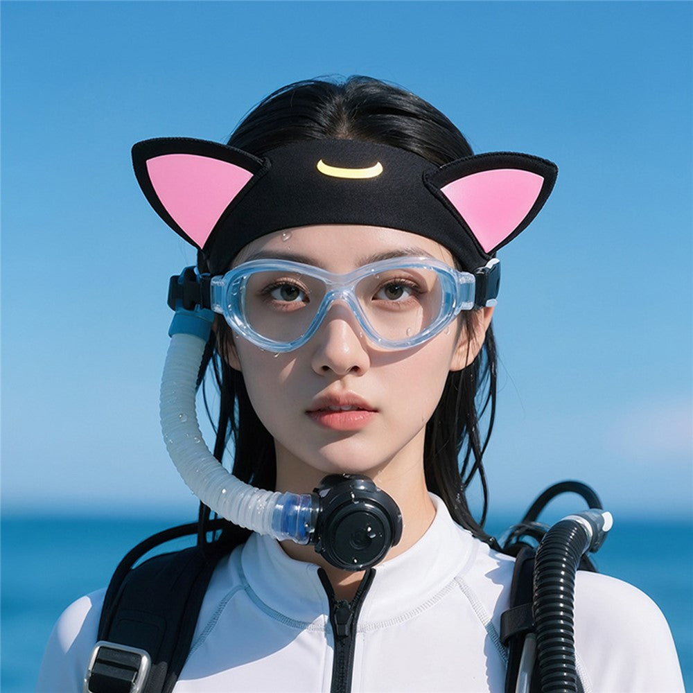 GOLOVEJOY XTJ161 Cat Ear Swimming Headband Women Neoprene Quick Dry Sports Hair Band