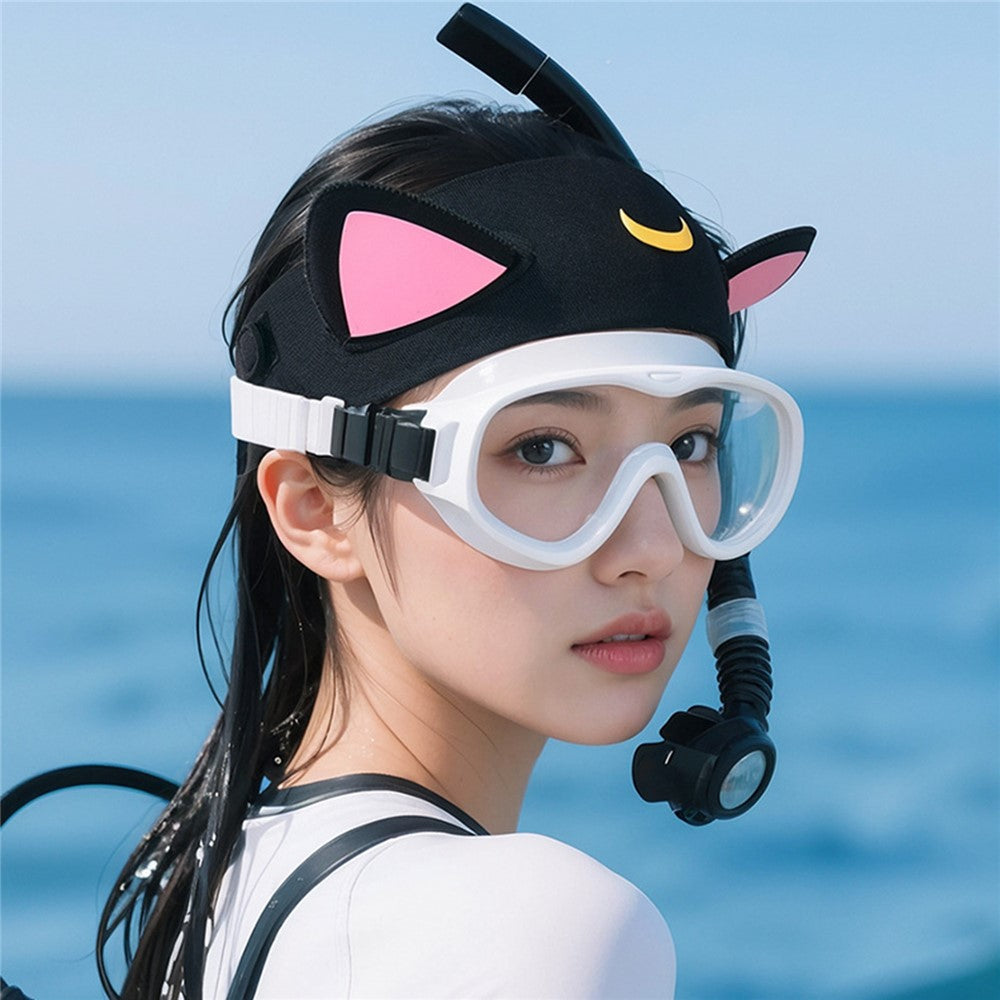 GOLOVEJOY XTJ161 Cat Ear Swimming Headband Women Neoprene Quick Dry Sports Hair Band