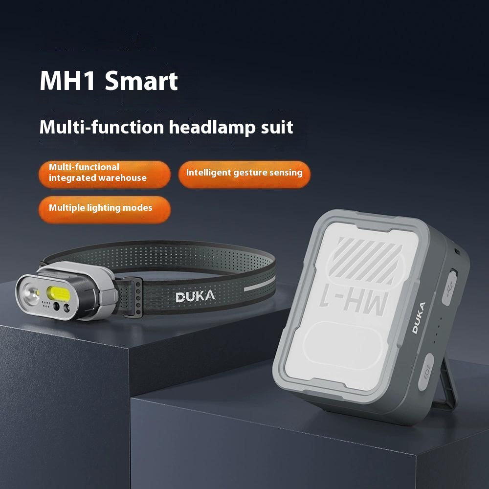 XIAOMIYOUPIN DUKA MH1 2Pcs Intelligent Sensor Headlamp 8 Modes Lightweight Head Light with Charging Case (Chinese Version)
