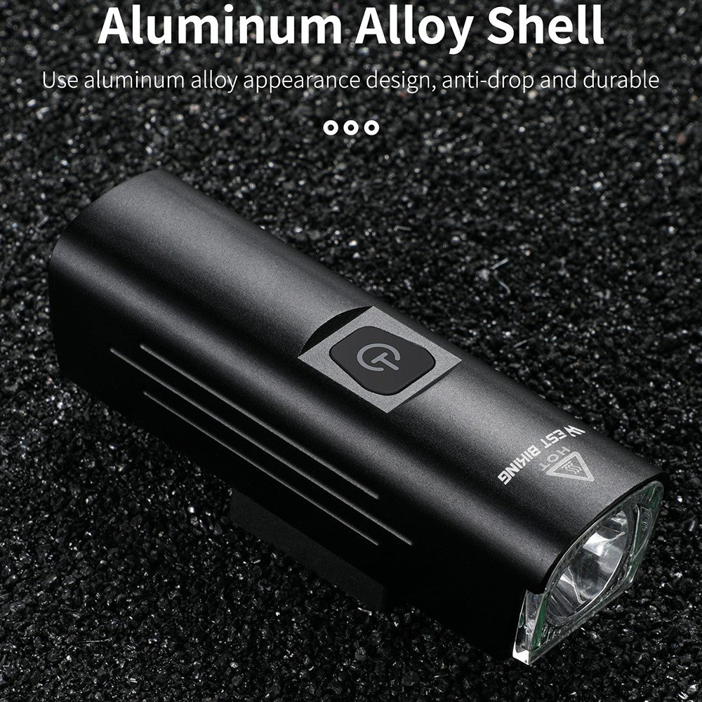 WEST BIKING YP0701295 1300LM Mountain Bike Headlight USB Rechargeable Flashlight