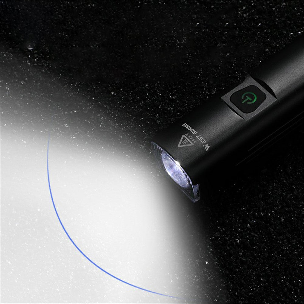 WEST BIKING YP0701295 1300LM Mountain Bike Headlight USB Rechargeable Flashlight