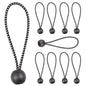 LUCKSTONE 10Pcs Tent Tie Down Rope Elastic Ball Buckle Fixed Strap for Outdoor Camping Hiking Fishing Awning