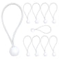 LUCKSTONE 10Pcs Tent Tie Down Rope Elastic Ball Buckle Fixed Strap for Outdoor Camping Hiking Fishing Awning