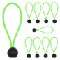 LUCKSTONE 10Pcs Tent Tie Down Rope Elastic Ball Buckle Fixed Strap for Outdoor Camping Hiking Fishing Awning