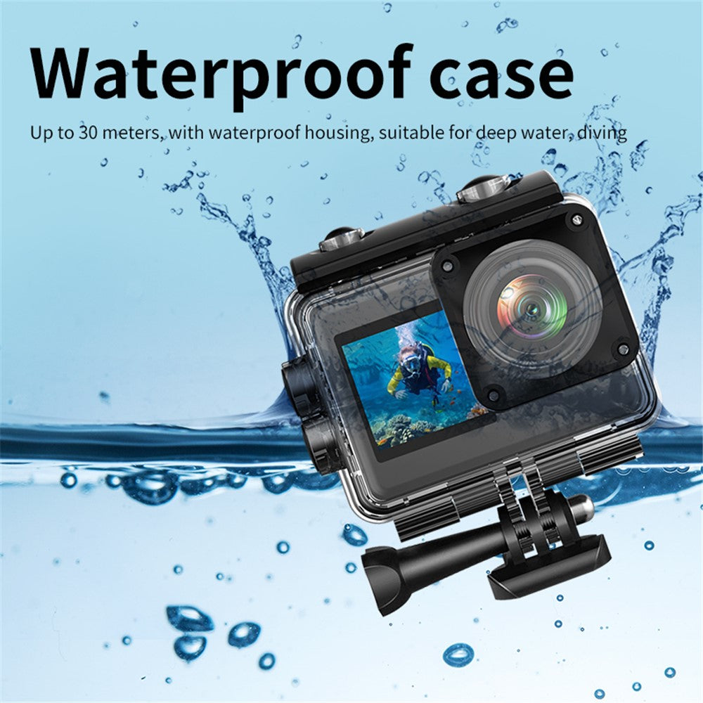 V5 5K WiFi EIS Action-Kamera - Wasserdicht bis 30m, Dual Screen