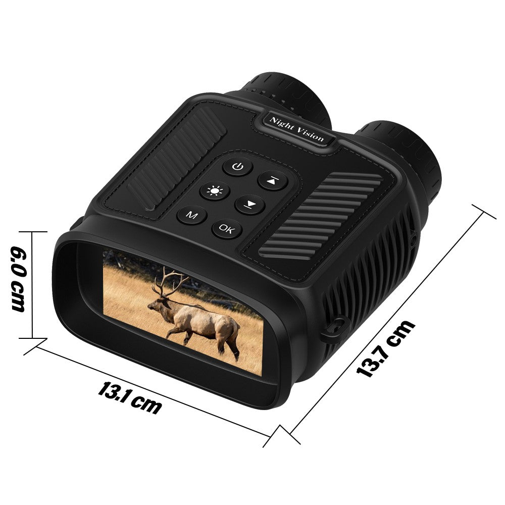 DT59 HD Video Binocular Night Vision Goggles Hunting Camera Support 128GB Memory Card Storage